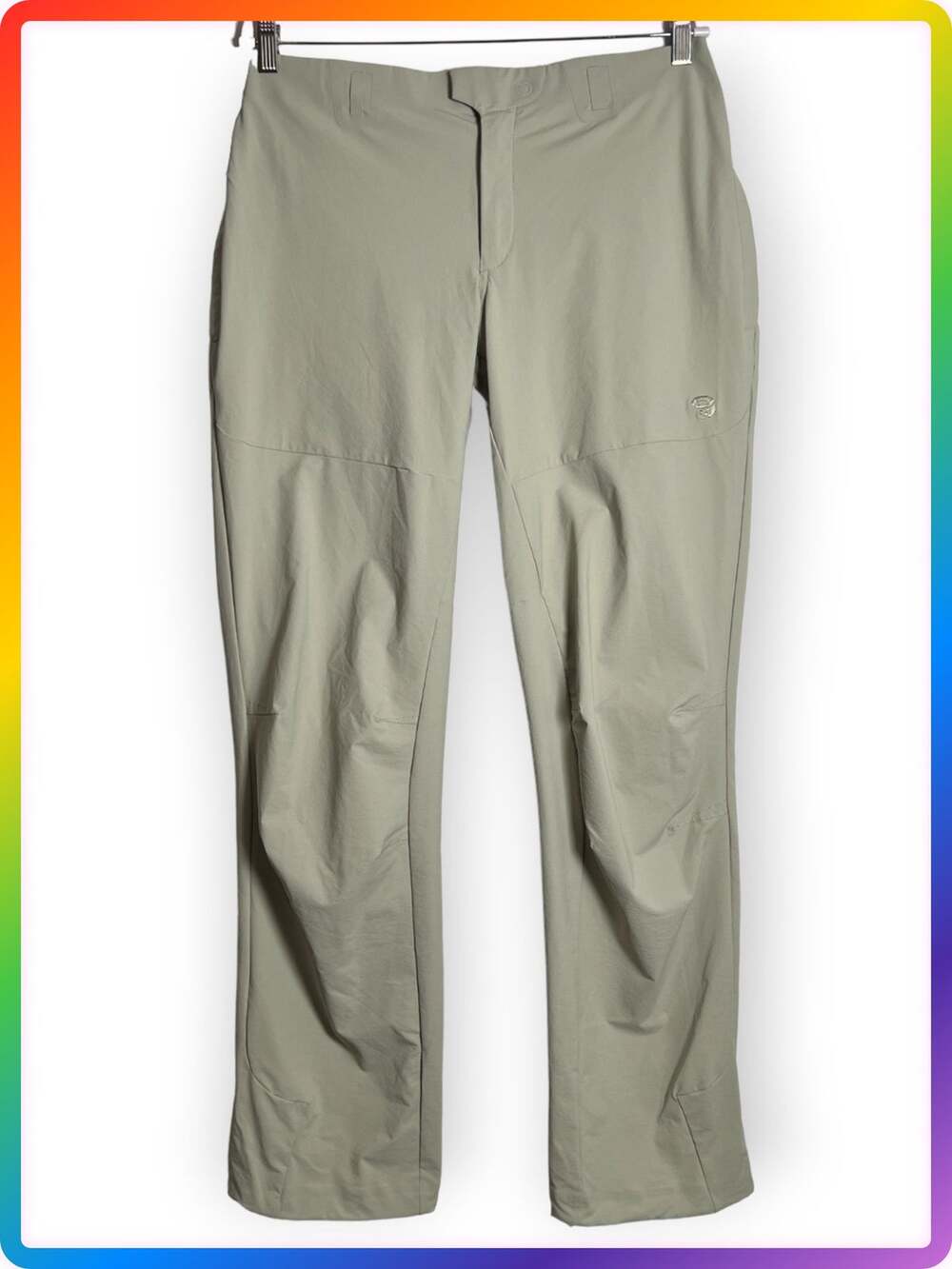 Mountain Hardwear Cordillera Hiking Pant SIZE 10 Bone Gray Trekking NWOT